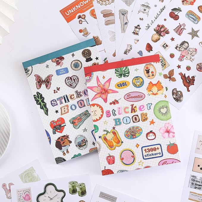 Girl's Korean Sticker Book, Food and Daily Life Theme - Image 2