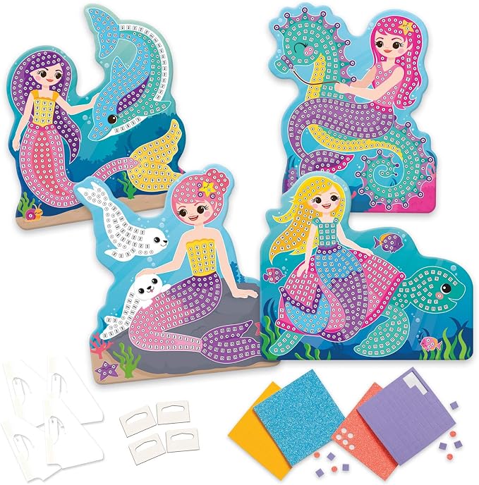 ORB The Factory Sticky Mosaics Mermaids Blue/Yellow/Orange/Purple - Image 2