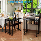 GreenForest Folding Desk with Wheels, 31.5" Rolling Table - Image 7