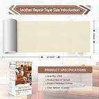 KING MOUNTAIN Leather Repair Patch, 4 x 63 Inches self Adhesive Leather Repair - Image 4