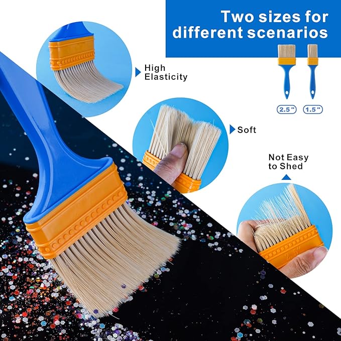 LET'S RESIN Polishing Kit, Resin File Kit, Polishing Strips&Blocks, Wooden Brush - Image 6