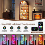 6-Tier Arched Glass Display Cabinet - Image 3