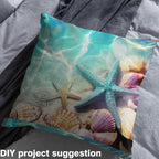 Erosebridal Starfish Flannel Fabric by The Yard Sea Beach Soft Not Stretchy - Image 4