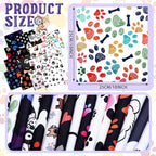 Tudomro 16 Pcs 10 x 10 Inch Dog Print Fabric Cute Animal Print Fabric Quilt - Image 2