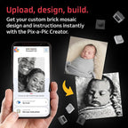 BRICK ME Pix-a-Pic Mosaic Kit, 4900 Bricks | DIY Pixel Photo Mosaic - Image 7