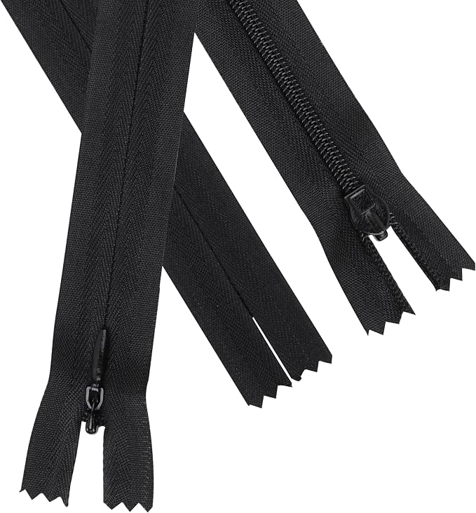 YAKA 20pcs Black Nylon Invisible Zippers Tailor Sewing Tools Garment - Image 4