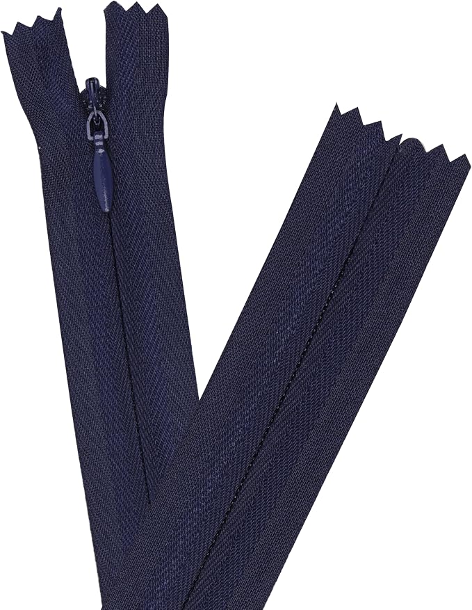 YAKA 20pcs Navy Blue Nylon Invisible Zippers Tailor Sewing Tools Garment by YAKA