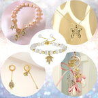 SANNIX 350Pcs Antique Gold Charms Bulk Lots Jewelry Making Charms Assorted - Image 5