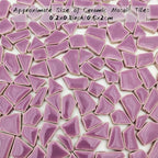 200g Ceramic Mosaic Tiles for Crafts, Irregular Stained Ceramic 0.2"x0.8" - Image 5