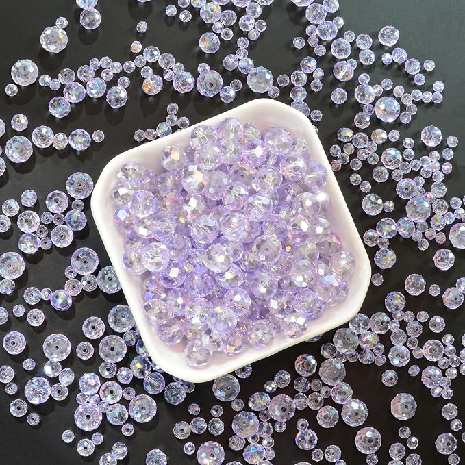 460Pcs 8mm Crystal Glass Beads for Jewelry Making Beads for Bracelets Necklace - Image 3
