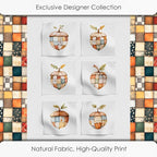 Patchwork Acorn Cotton Fabric Panel – 6 Designs + Bonus Sheet 29.5×19.6 inch - Image 5