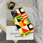 ZHEGAILIAN Case for iPhone 15, Geometric Colors Durable Shockproof Silicone + - Image 6