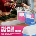 EZUVITA Mini Size Hot Glue Sticks, 0.27” Dia x 6” Long, Festival Decorations - Image 2