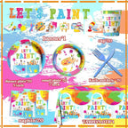 Paint Party Supplies, Art Tablecloths, Paint Banner, Art Birthday Party - Image 6