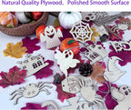 60PCS Unfinished Blank Wooden Cutouts Craft - Image 3