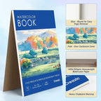 Creazic Watercolor Paper Pad 9"x12" 140lb/300gsm | Acid-Free Cold-Pressed - Image 8