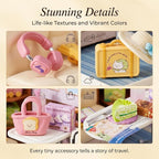 Train Carriage Miniature House Kit, Plastic DIY Dollhouse - Image 3