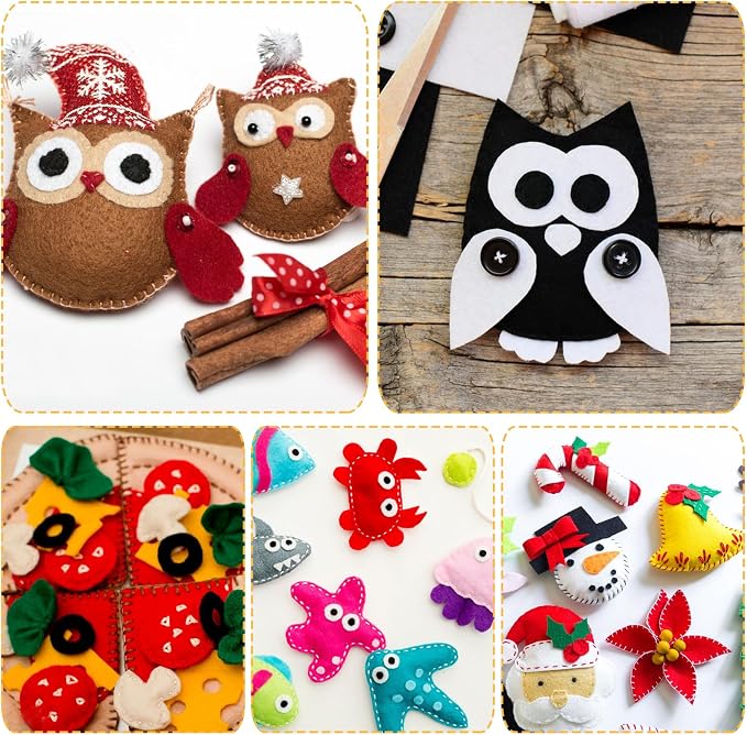 Felt Sheets for Crafts 9PCS 11.8 * 7.9in Wool Stiff Felt Sheets Soft Fabric - Image 2