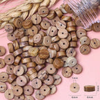 Natural Stone Heishi Beads for Necklace Making, 4 mm x 6 mm Small Flat Round - Image 6