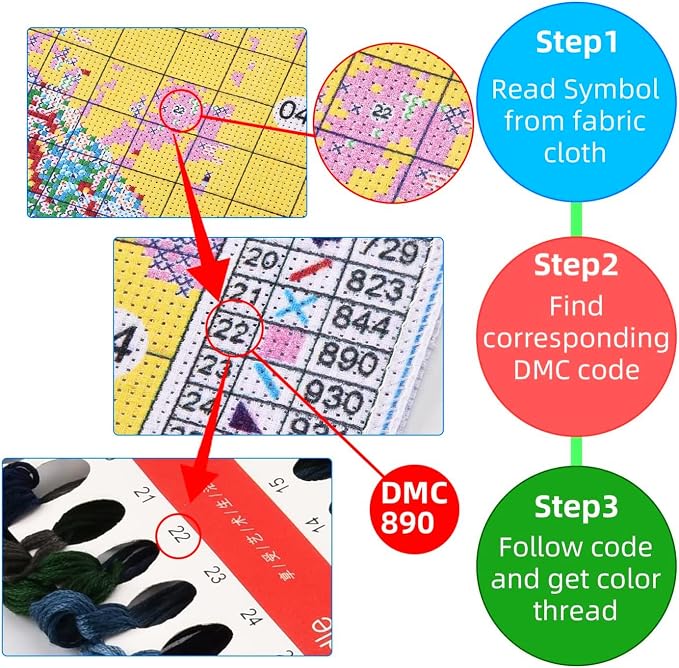 HKLIOPU Stamped Cross Stitch Kits - Image 7
