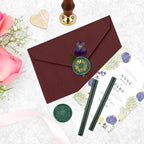 Yoption Wax Seal Kit, Christmas Wreath Wax Seal Stamp, Wedding Invitations - Image 5