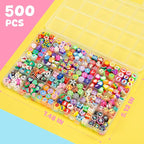 Gionlion 500 Pcs Polymer Clay Beads Bracelet Making Kit，24 Style Animal Fruit - Image 5