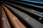 NAT Leathers™ | Cognac Rustic Brown Two Tone Soft Faux Vegan Leather Sheet - Image 9