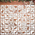 Augshy 56 Pcs Animal Stencils for Painting Craft Drawing Templates for Kids | by Augshy