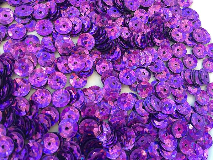 Sequins 8mm 800/Pkg Purple - Image 2