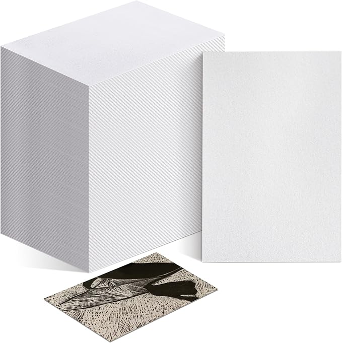 Pangda 200 Pcs White Foam Printing Plates, Foam Sheets Crafts Color Craft Board by Pangda