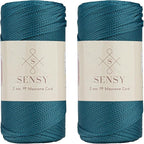 Sensy Premium 2 Pack of 2mm 251 Yards Polyester Rope 100% Polypropylene Cord by SSENSY