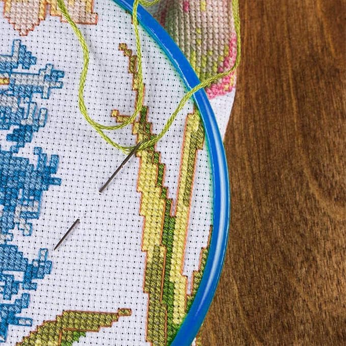 10pcs Cross Stitch Fabric DIY Cross Stitch Aida Cloth Fabric - Image 4