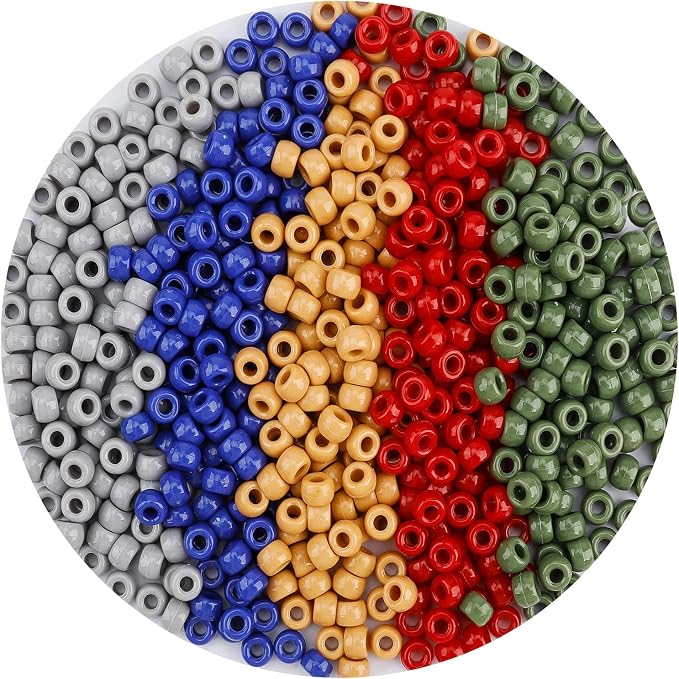 QPIXVB 1100PCS Pony Beads, Beads by QPIXVB