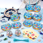 Eersida 32 Sets Summer Suncatcher Crafts, Ocean Fishbowl Craft Kit, Under the - Image 2