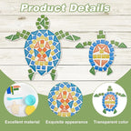 WEBEEDY 2 Set DIY Sea Turtle Mosaic Kit Wall Art Turtle DIY Craft Kit - Image 3