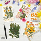 Relaxing Garden Floating Double Glass Frame Set, 3 Sizes 6x6 6x8 7x9 - Image 3