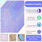 Clabby 36 Sheets Holographic Sticker Paper A4 Vinyl Holographic Laminate Sheets - Image 4