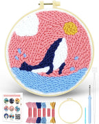 FIVEIZERO DIY Punch Needle Kit for Beginners, Yarn Punch Needle Art Craft Kit by FIVEIZERO
