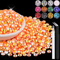1500PCS 6mm Resin Jelly Rhinestones in Bulk, Bedazzling Flatback Crystals by BELLEBOOST