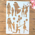 TIAMECH 4 Pcs A4 Reusable Family Stencils - Image 4