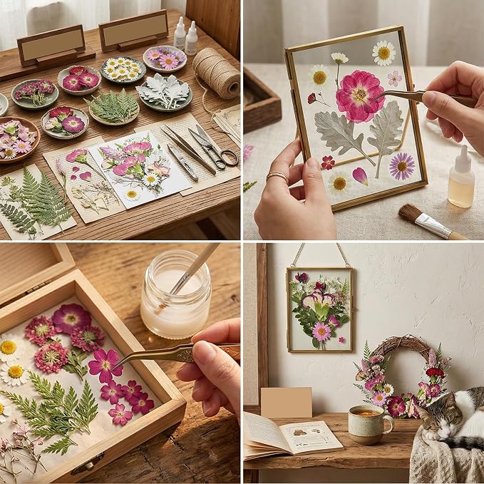 Dried Pressed Flowers for Resin | Real Dry Leaves Bulk Natural Herbs Kit for - Image 4