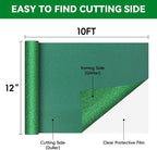 Aoder Green Glitter HTV Heat Transfer Vinyl: 12" x 10FT Green Glitter HTV Iron - Image 2