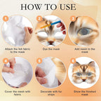 Seenelling DIY Therian Mask Kit Blank Cat Mask - Image 4
