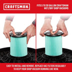 CRAFTSMAN CMXZVBE38753 Genuine 5-20 Gal. HEPA Media Wet Dry Vacuum Filter | - Image 3