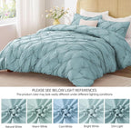 BEDELITE Dusty Blue Twin Comforter Set - Image 7