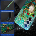 for Samsung Galaxy S24 Plus Case, Frog Stained Glass Pattern Glossy 2 in 1 - Image 4