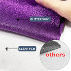 Purple Glitter Heat Transfer Vinyl 12" x 15 ft HTV - Image 4