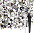 ASTARON 50g Mix Flatback Rhinestones Half Pearls by ASTARON
