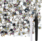 ASTARON 50g Mix Flatback Rhinestones Half Pearls by ASTARON