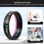 Astromania Telescope UHC Filter 1.25 Inch, Telescope Filter Improve Image - Image 4